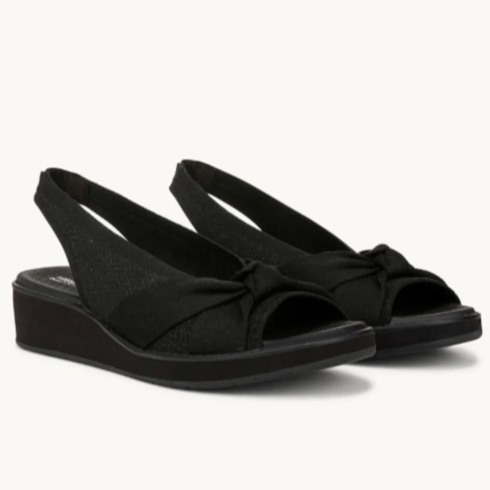 Bzees Bell Bell Slingback Wedge Sandal (WIDE)